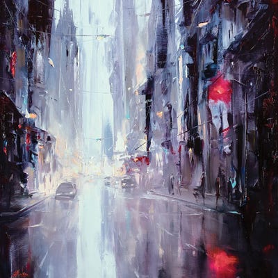 The Rhythm Of The Morning City by Bozhena Fuchs framed wall art