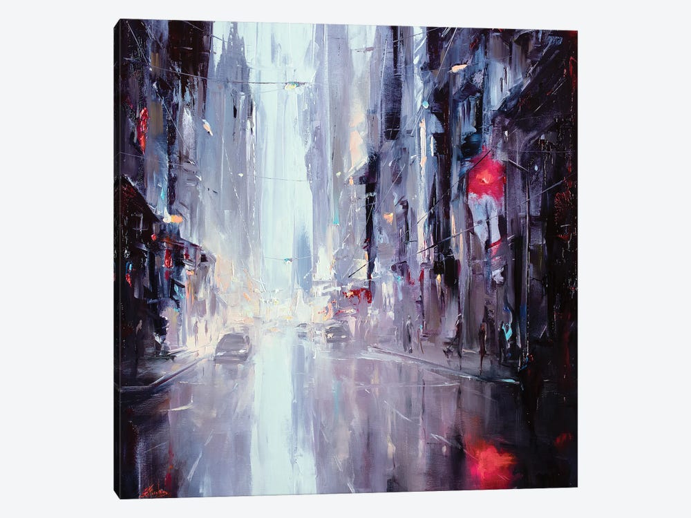 The Rhythm Of The Morning City by Bozhena Fuchs 1-piece Canvas Artwork