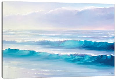 The Sound Of The Waves Canvas Art Print - Bozhena Fuchs