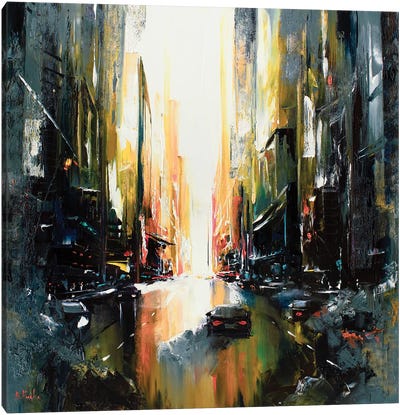 Energy Of The City Canvas Art Print - Bozhena Fuchs