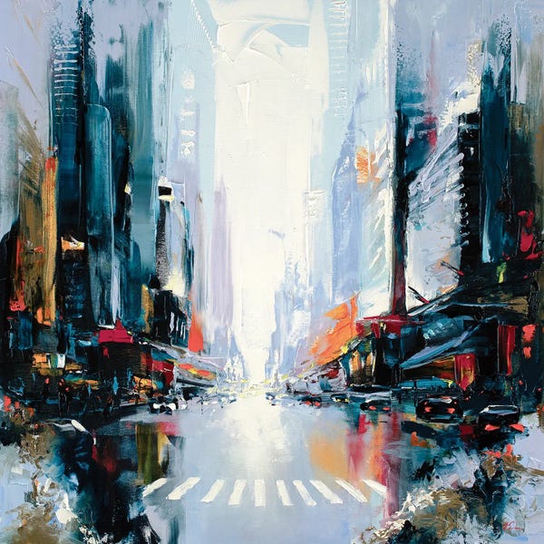 Bozhena Fuchs: Morning Street by Bozhena Fuchs