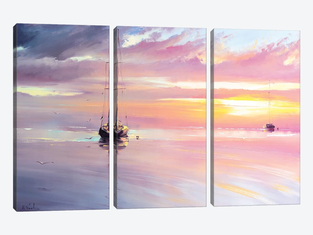 Morning After The Storm by Bozhena Fuchs 3-piece Canvas Art Print