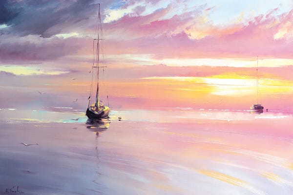 Lake Sunrises & Sunsets: Morning After The Storm by Bozhena Fuchs