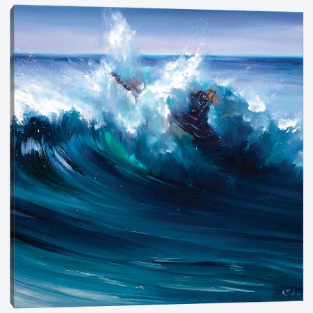 Conqueror Of The Ocean Canvas Print #BZH97} by Bozhena Fuchs Canvas Wall Art