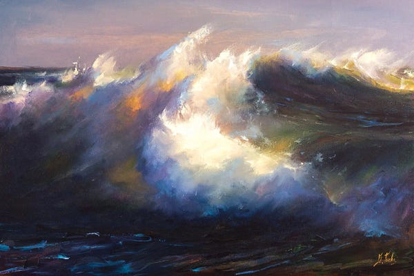 Palette Knife Prints: Storm by Bozhena Fuchs