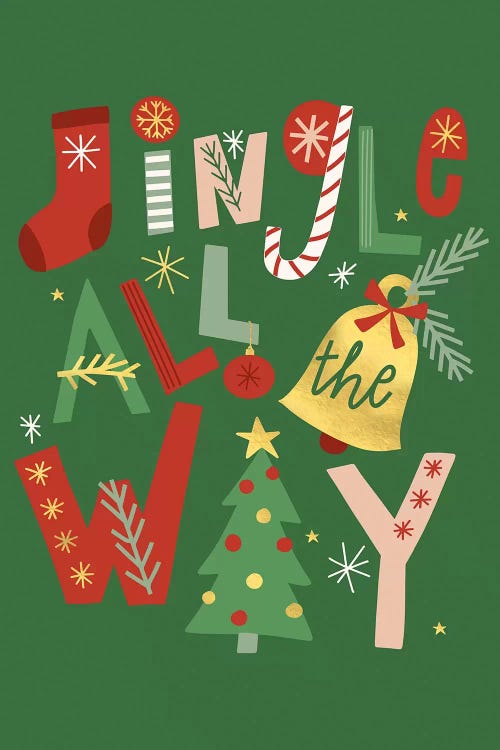 Happy Holidays III by Caroline Alfreds wall art