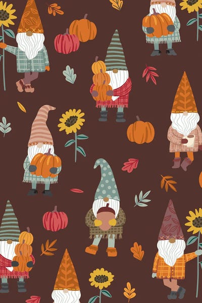 Fine Art Print: Fall Gnomes II by Caroline Alfreds