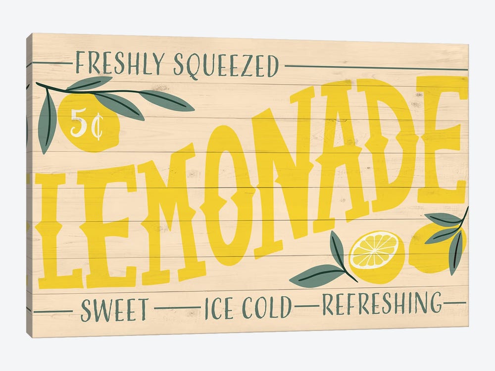 Fresh Lemonade by Caroline Alfreds 1-piece Canvas Art Print