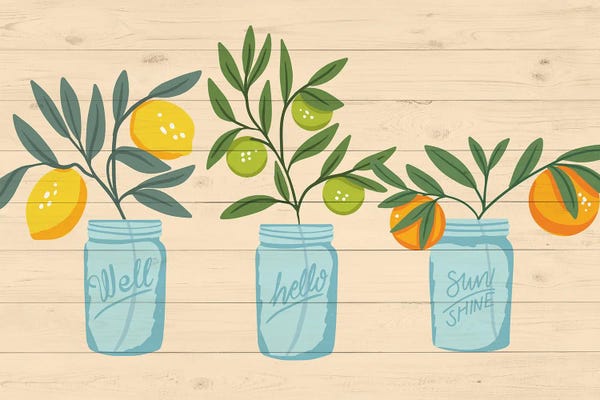 Pink Light Studio: Fruity Mason Jars by Caroline Alfreds