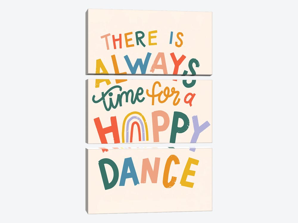 Happy Dance by Caroline Alfreds 3-piece Canvas Artwork