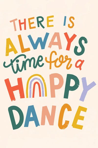 Canvas Print: Happy Dance by Caroline Alfreds