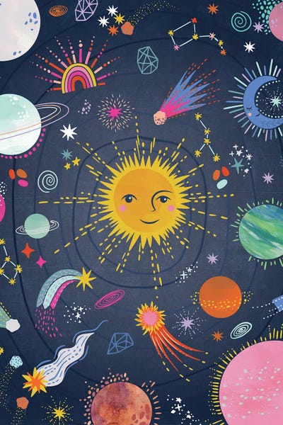 Canvas Print: Space Bonanza by Caroline Alfreds