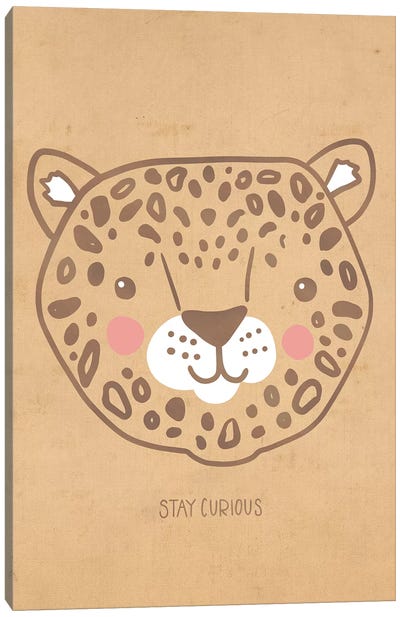 Brave And Kind Canvas Art Print - Cheetah Art