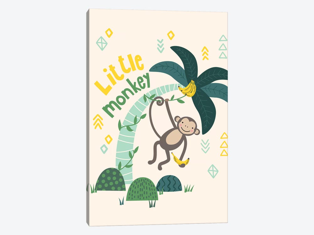 Little Monkey II by Caroline Alfreds 1-piece Art Print