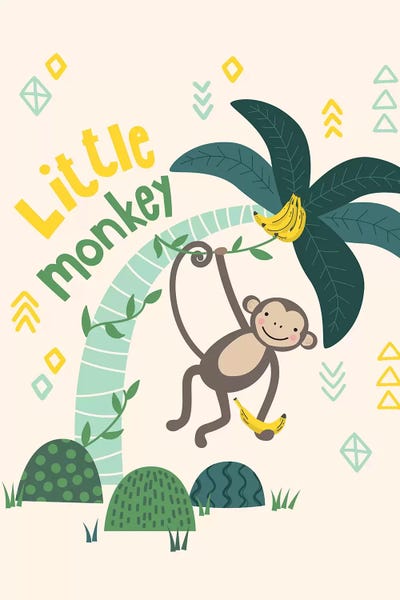 Pink Light Studio: Little Monkey II by Caroline Alfreds