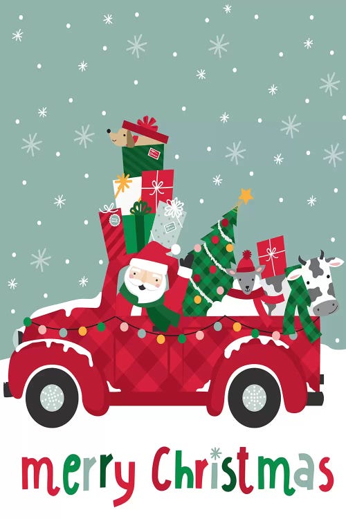 Countryside Christmas by Caroline Alfreds wall art