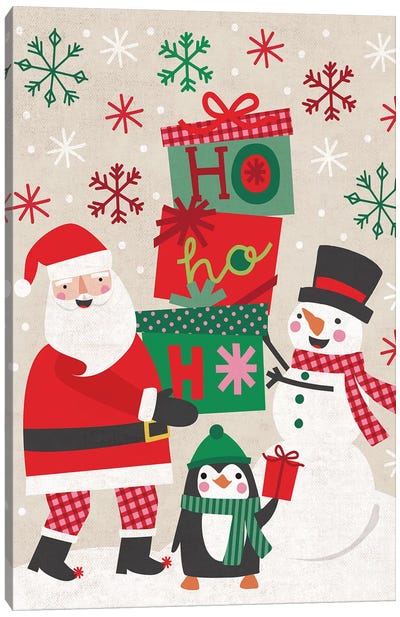 Christmas Joy IV Canvas Art Print - Santa Claus Art