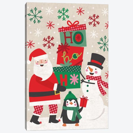 Christmas Joy IV Canvas Print #CAA39} by Caroline Alfreds Canvas Artwork