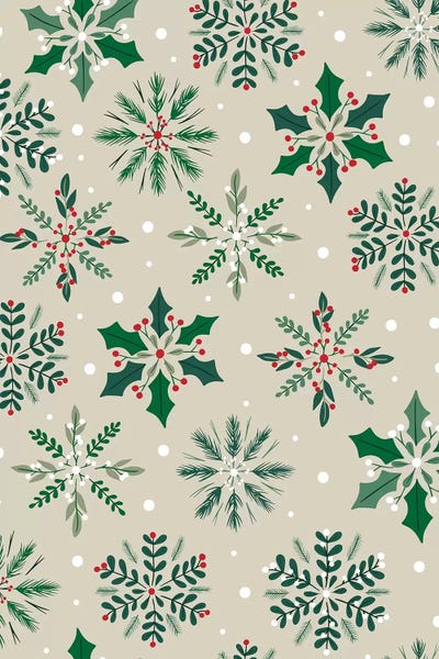 Christmas Deck The Halls V by Caroline Alfreds canvas print