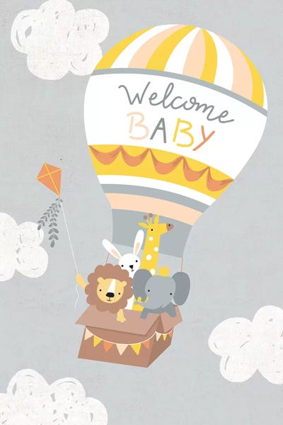 Baby Adventure Awaits IV by Caroline Alfreds canvas print