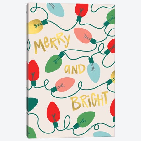 Merry And Bright I Canvas Print #CAA5} by Caroline Alfreds Canvas Art