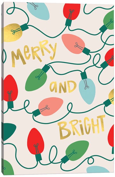 Merry And Bright I Canvas Art Print - Caroline Alfreds