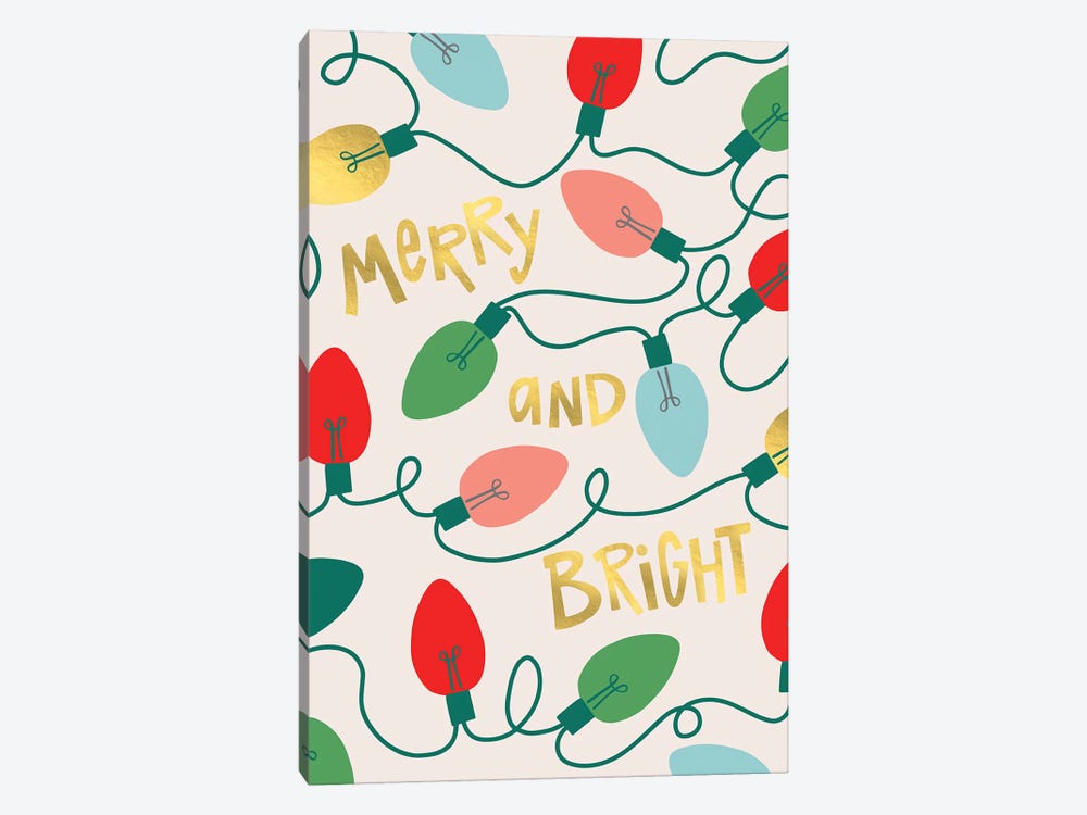 Merry And Bright I by Caroline Alfreds 1-piece Canvas Artwork
