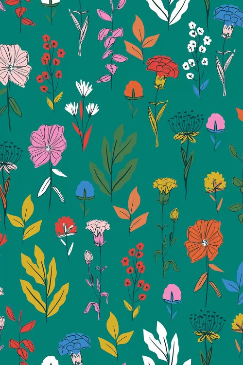 Everyday Flower Fields III by Caroline Alfreds wall art