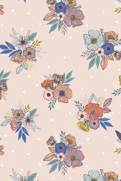 Everyday Flower Fields IV by Caroline Alfreds canvas print