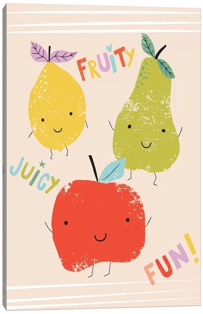 Fruity Fun I Canvas Art Print - Caroline Alfreds