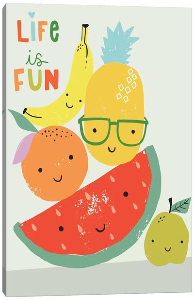 Fruity Fun II Canvas Art Print - Melon Art