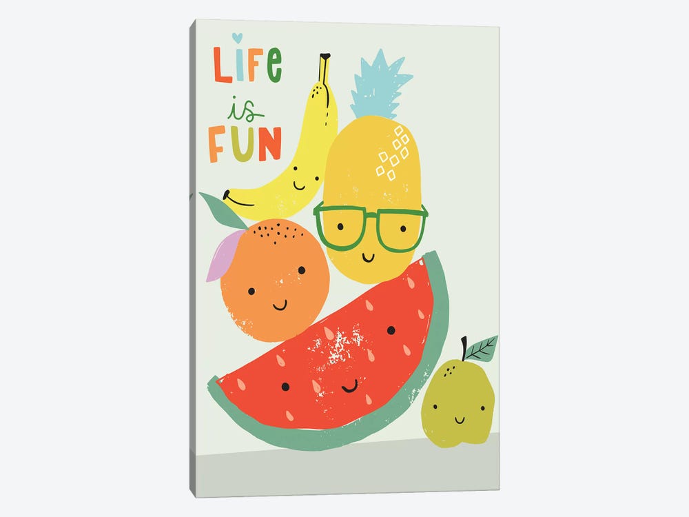 Fruity Fun II by Caroline Alfreds 1-piece Canvas Art Print