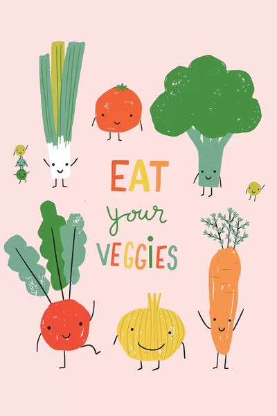 Kids Inspirational Art: Fruity Fun III by Caroline Alfreds