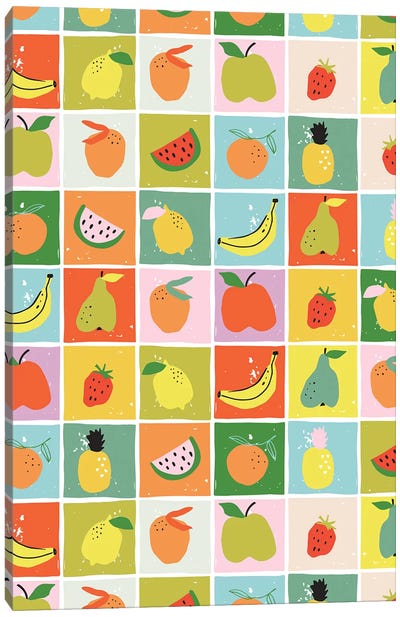 Fruity Fun IV Canvas Art Print - Pop Art for Kitchen