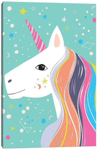 Make Magic V Canvas Art Print - Unicorn Art