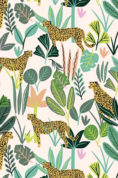 Jungle Dreams II by Caroline Alfreds framed canvas print