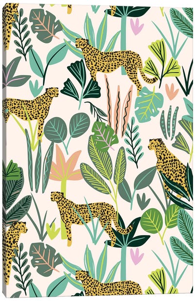 Jungle Dreams II Canvas Art Print - Leopard Art