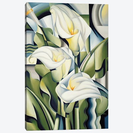 Cubist Lilies Canvas Print #CAB10} by Catherine Abel Art Print