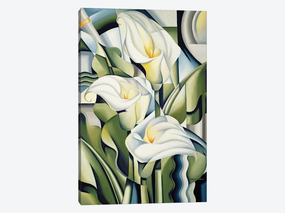 Cubist Lilies by Catherine Abel 1-piece Canvas Art Print