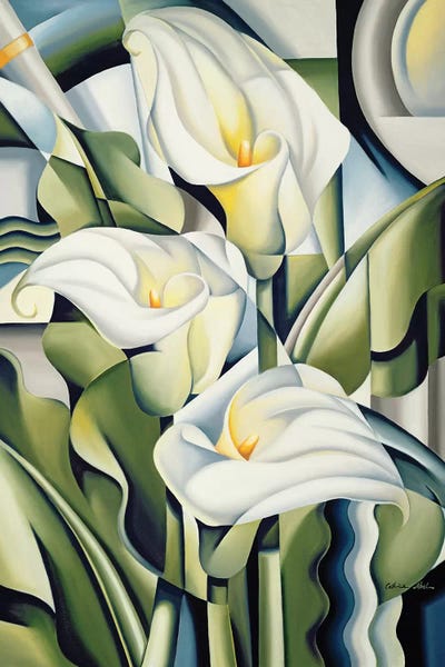 Lilies: Cubist Lilies by Catherine Abel
