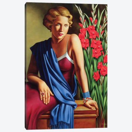 Girl With The Scarab Ring Canvas Print #CAB16} by Catherine Abel Canvas Wall Art