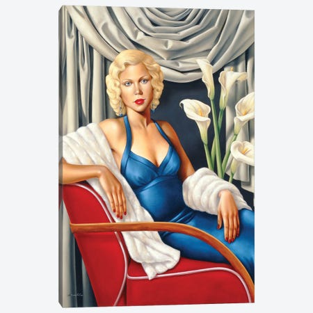 Homage To Harlow Canvas Print #CAB19} by Catherine Abel Canvas Print