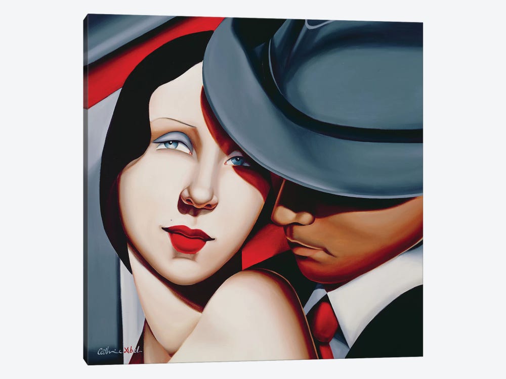 Adam & Eve, Gangster Study by Catherine Abel 1-piece Canvas Print