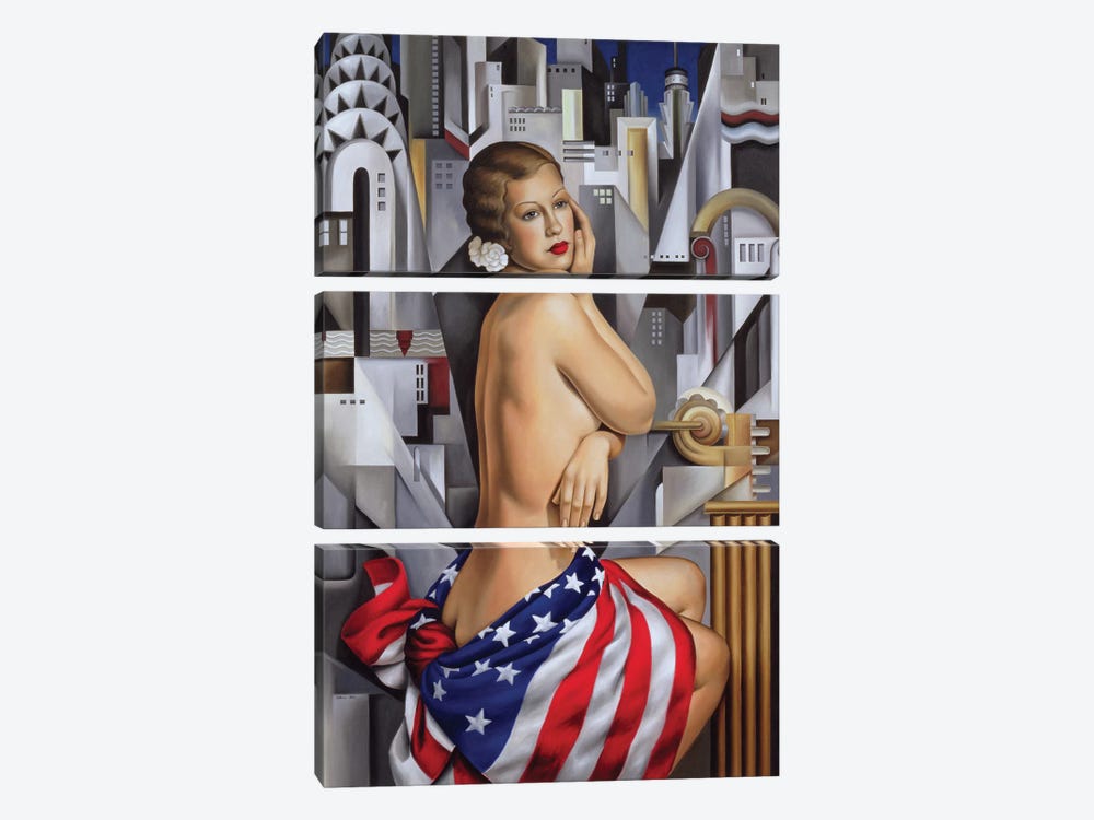 The Beauty Of Her by Catherine Abel 3-piece Canvas Art