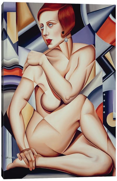 Cubist Nude  Canvas Art Print