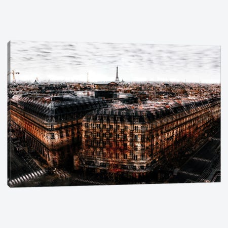 On The Roofs Of Paris Canvas Print #CAC11} by Carmine Chiriaco Canvas Artwork