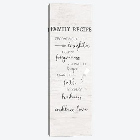 Family Kitchen Recipe Canvas Print #CAD108} by CAD Designs Art Print