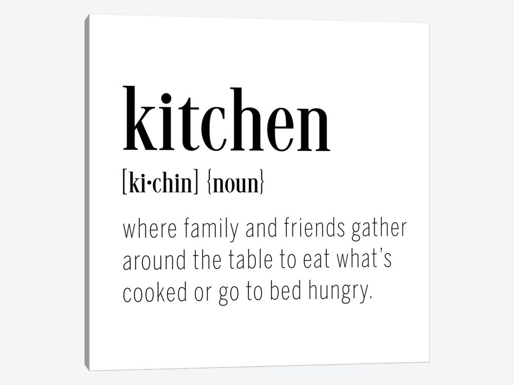 Kitchen Definition by CAD Designs 1-piece Art Print