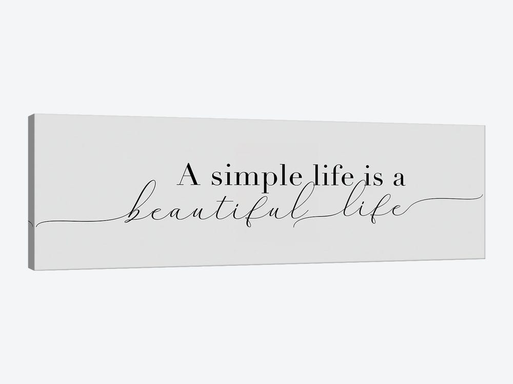 Simple Beautiful Life by CAD Designs 1-piece Canvas Artwork