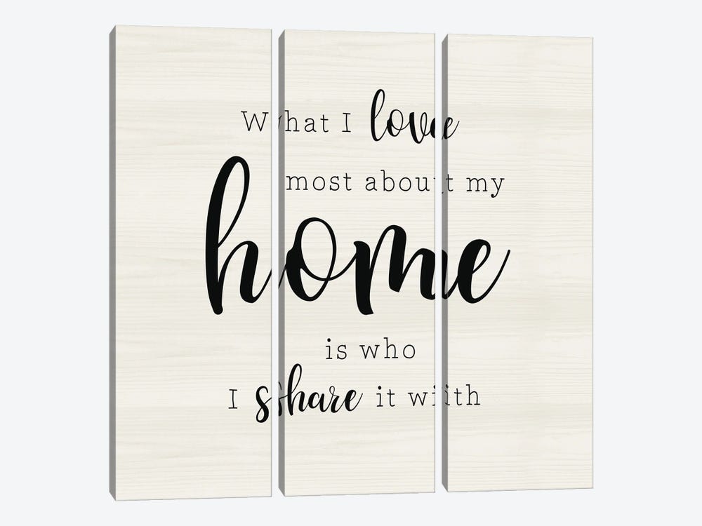 What I Love Most by CAD Designs 3-piece Canvas Wall Art